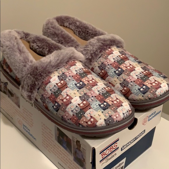 skechers cat slippers